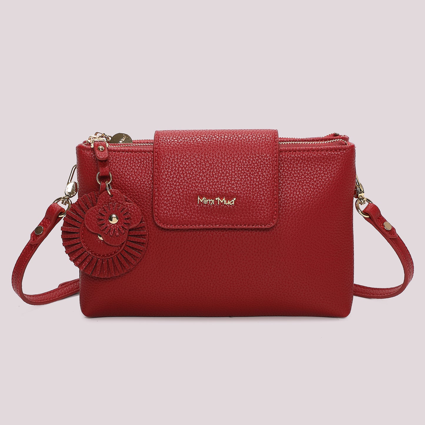 BORSA A TRACOLLA CON CHARM A FIORE