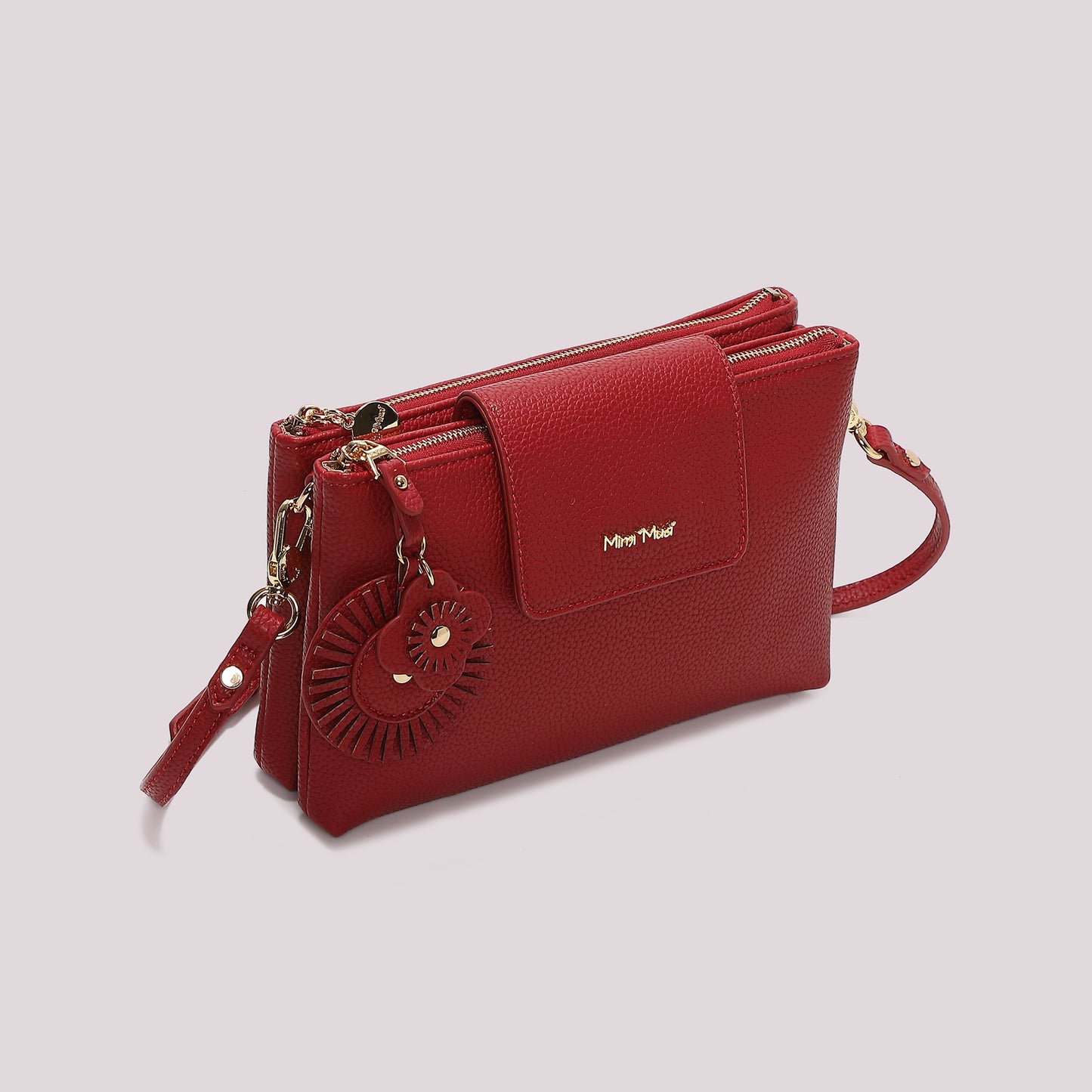 BORSA A TRACOLLA CON CHARM A FIORE