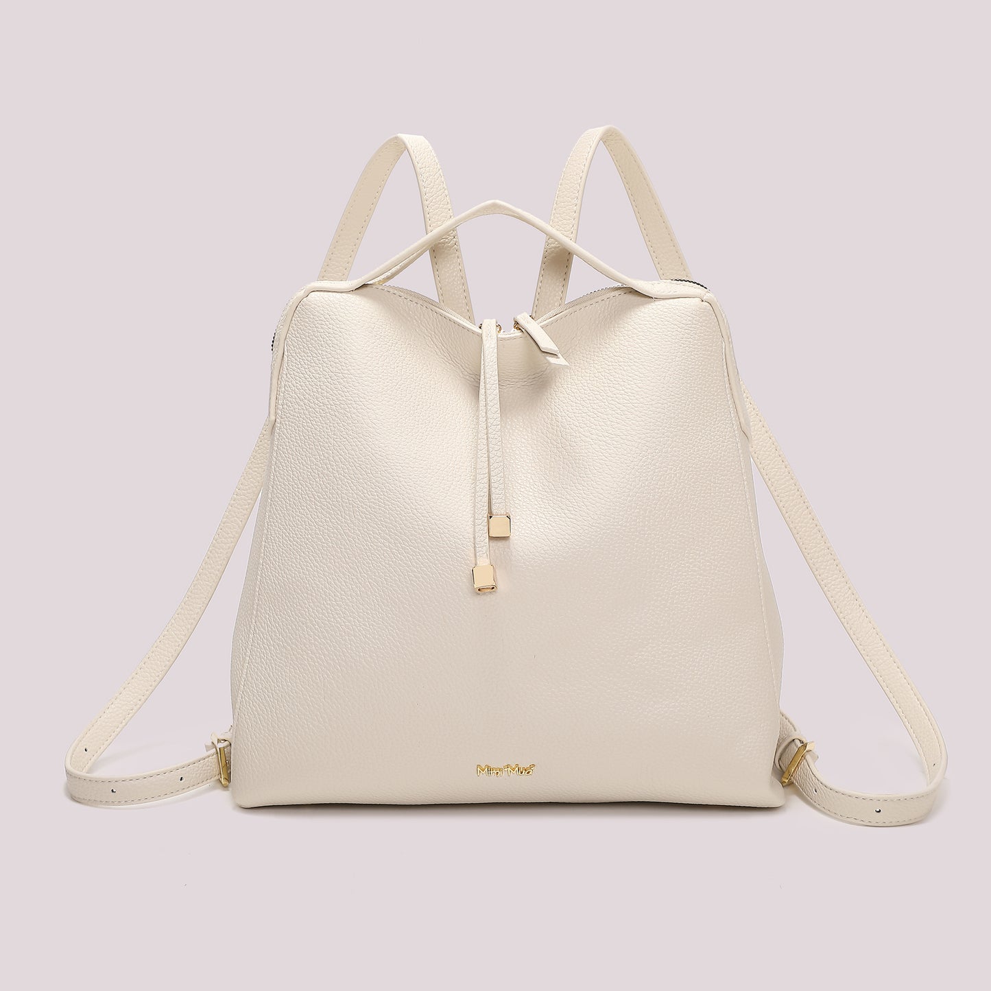 ZAINO CON TIRA ZIP CON DETTAGLIO QUADRATO