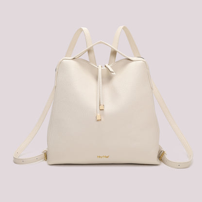 ZAINO CON TIRA ZIP CON DETTAGLIO QUADRATO