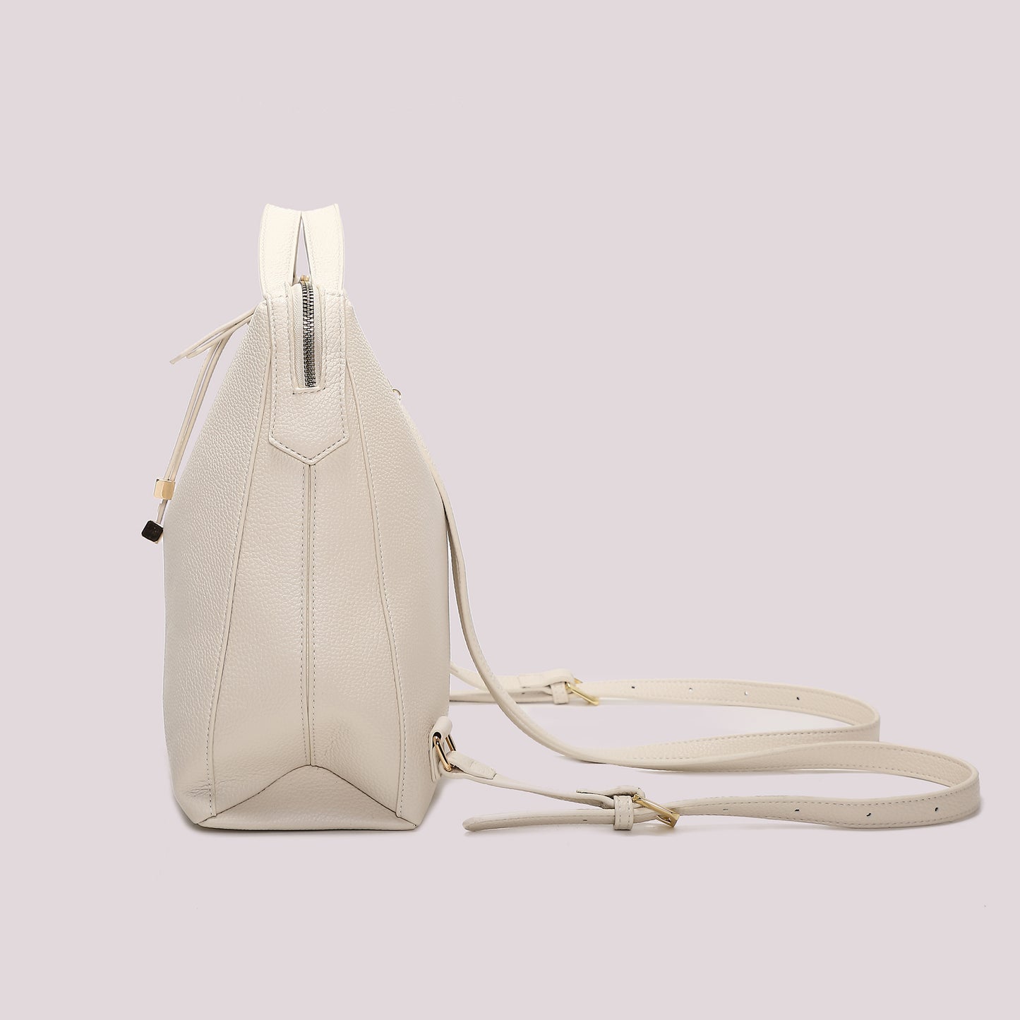 ZAINO CON TIRA ZIP CON DETTAGLIO QUADRATO