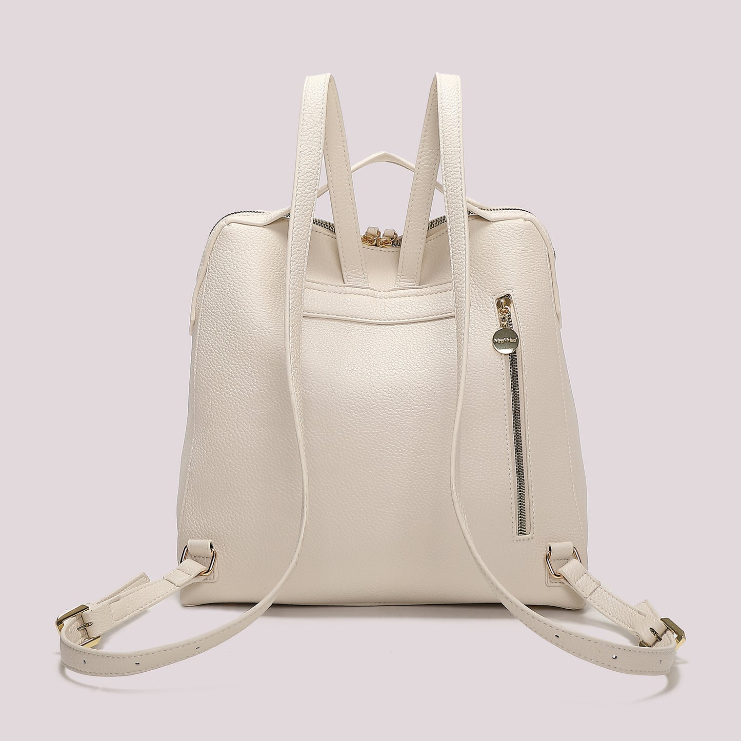 ZAINO CON TIRA ZIP CON DETTAGLIO QUADRATO