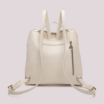 ZAINO CON TIRA ZIP CON DETTAGLIO QUADRATO