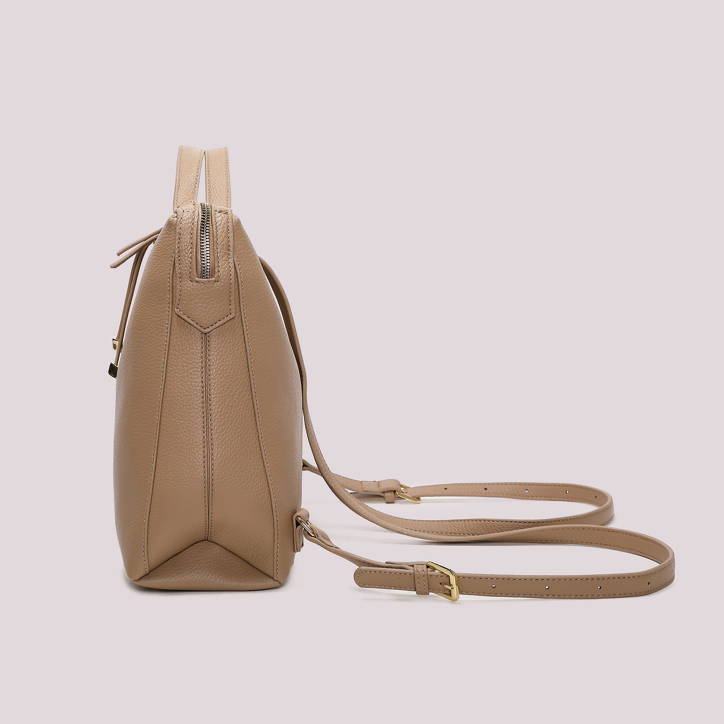 ZAINO CON TIRA ZIP CON DETTAGLIO QUADRATO