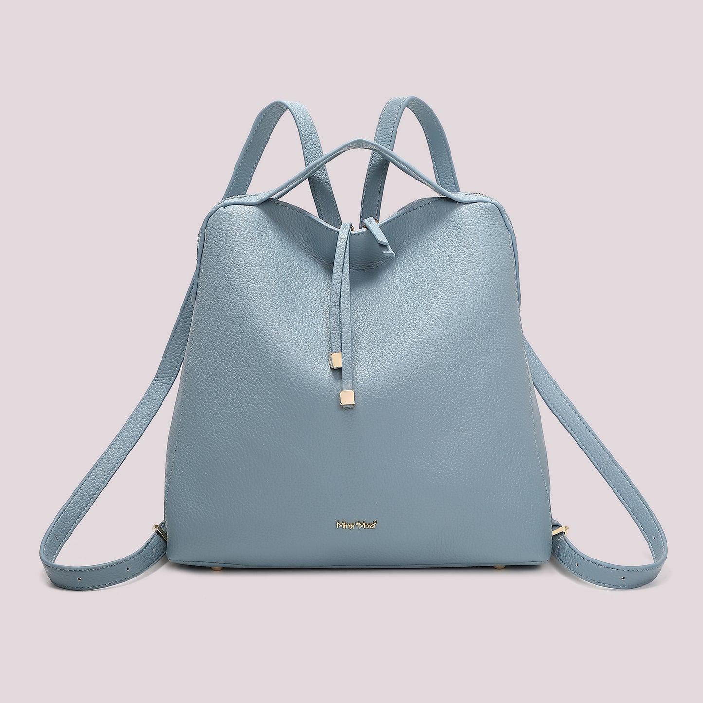 ZAINO CON TIRA ZIP CON DETTAGLIO QUADRATO