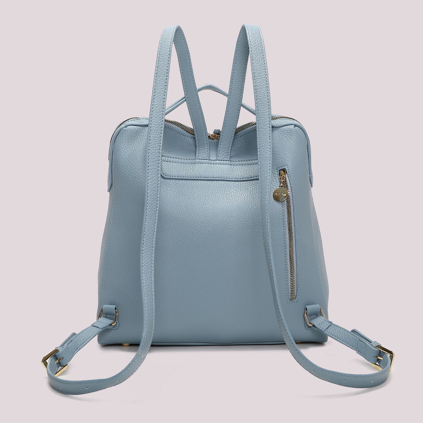 ZAINO CON TIRA ZIP CON DETTAGLIO QUADRATO