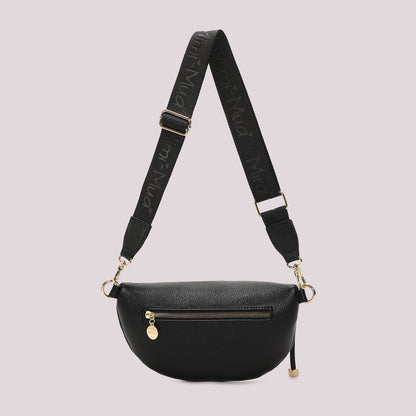 MARSUPIO CON TIRA ZIP CON DETTAGLIO QUADRATO