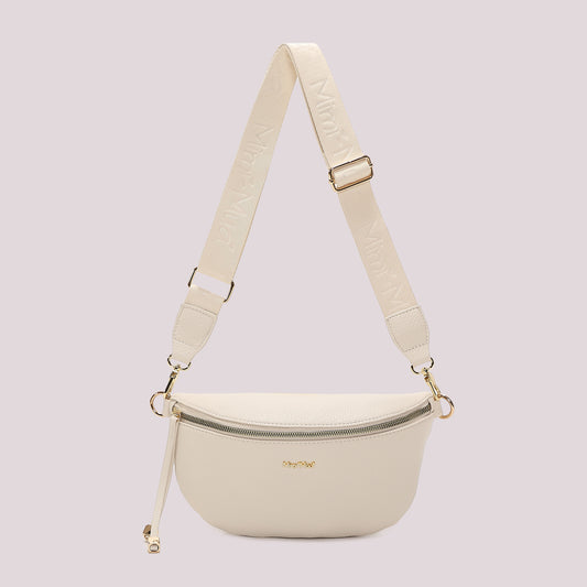 MARSUPIO CON TIRA ZIP CON DETTAGLIO QUADRATO