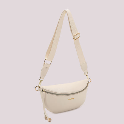 MARSUPIO CON TIRA ZIP CON DETTAGLIO QUADRATO