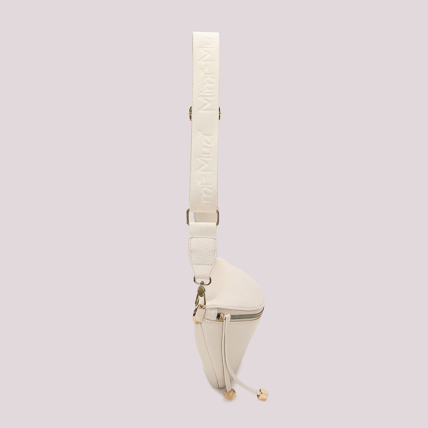 MARSUPIO CON TIRA ZIP CON DETTAGLIO QUADRATO