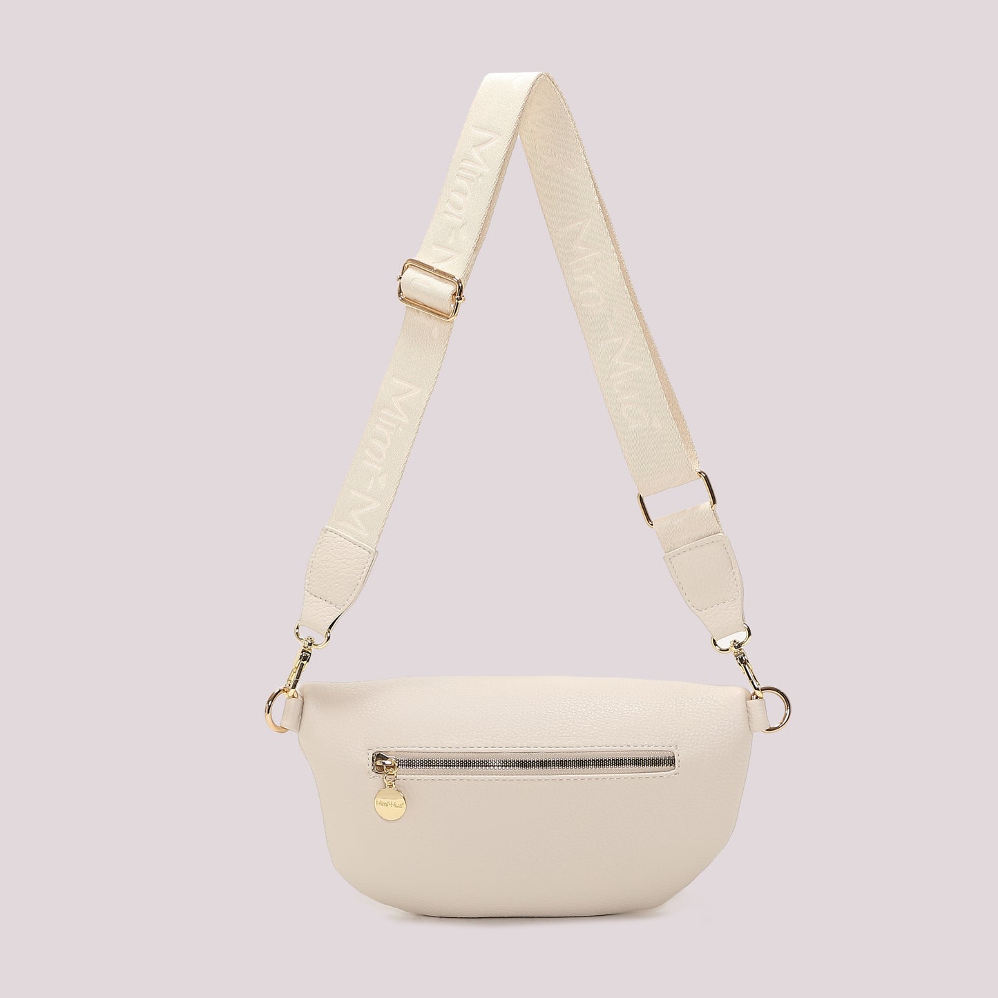 MARSUPIO CON TIRA ZIP CON DETTAGLIO QUADRATO