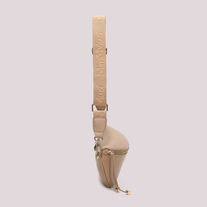 MARSUPIO CON TIRA ZIP CON DETTAGLIO QUADRATO