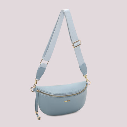 MARSUPIO CON TIRA ZIP CON DETTAGLIO QUADRATO