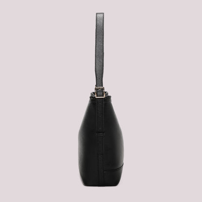 BORSA A SECCHIELLO CON BORDO INTRECCIATO