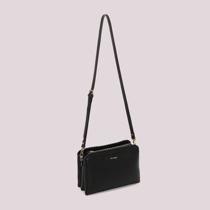 BORSA A TRACOLLA CON BORDO INTRECCIATO