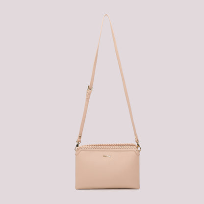 BORSA A TRACOLLA CON BORDO INTRECCIATO