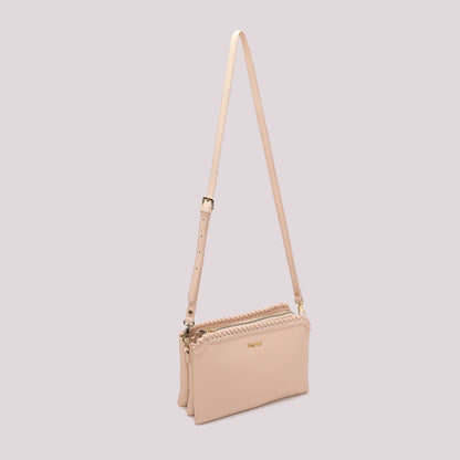 BORSA A TRACOLLA CON BORDO INTRECCIATO