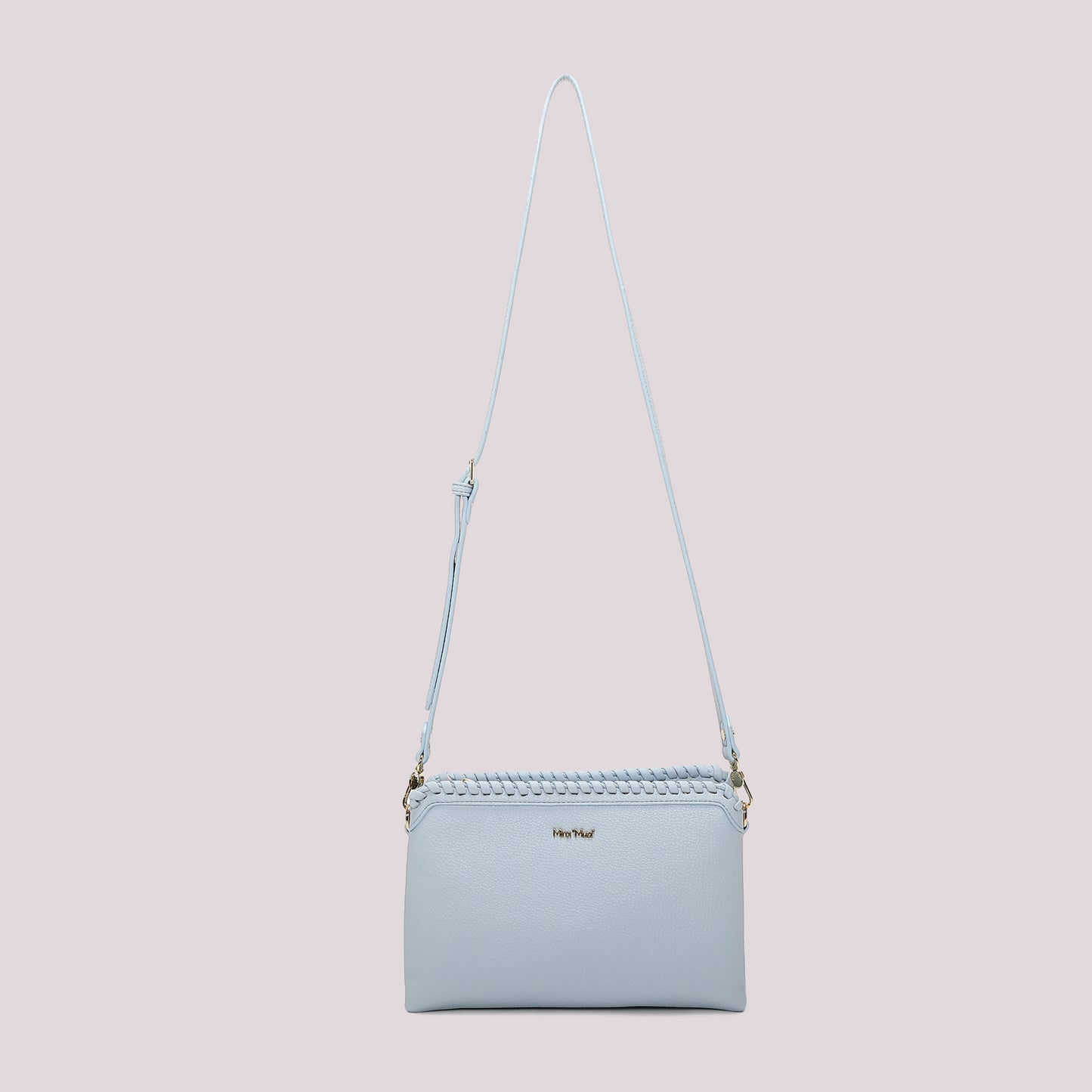 BORSA A TRACOLLA CON BORDO INTRECCIATO