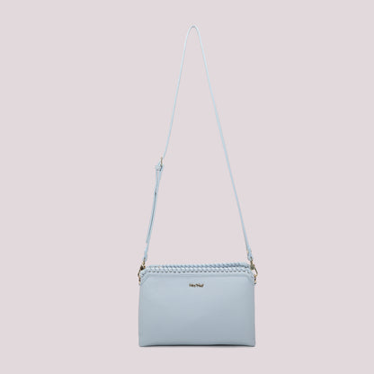 BORSA A TRACOLLA CON BORDO INTRECCIATO