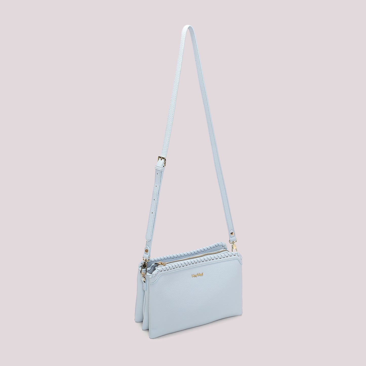 BORSA A TRACOLLA CON BORDO INTRECCIATO