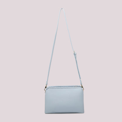 BORSA A TRACOLLA CON BORDO INTRECCIATO