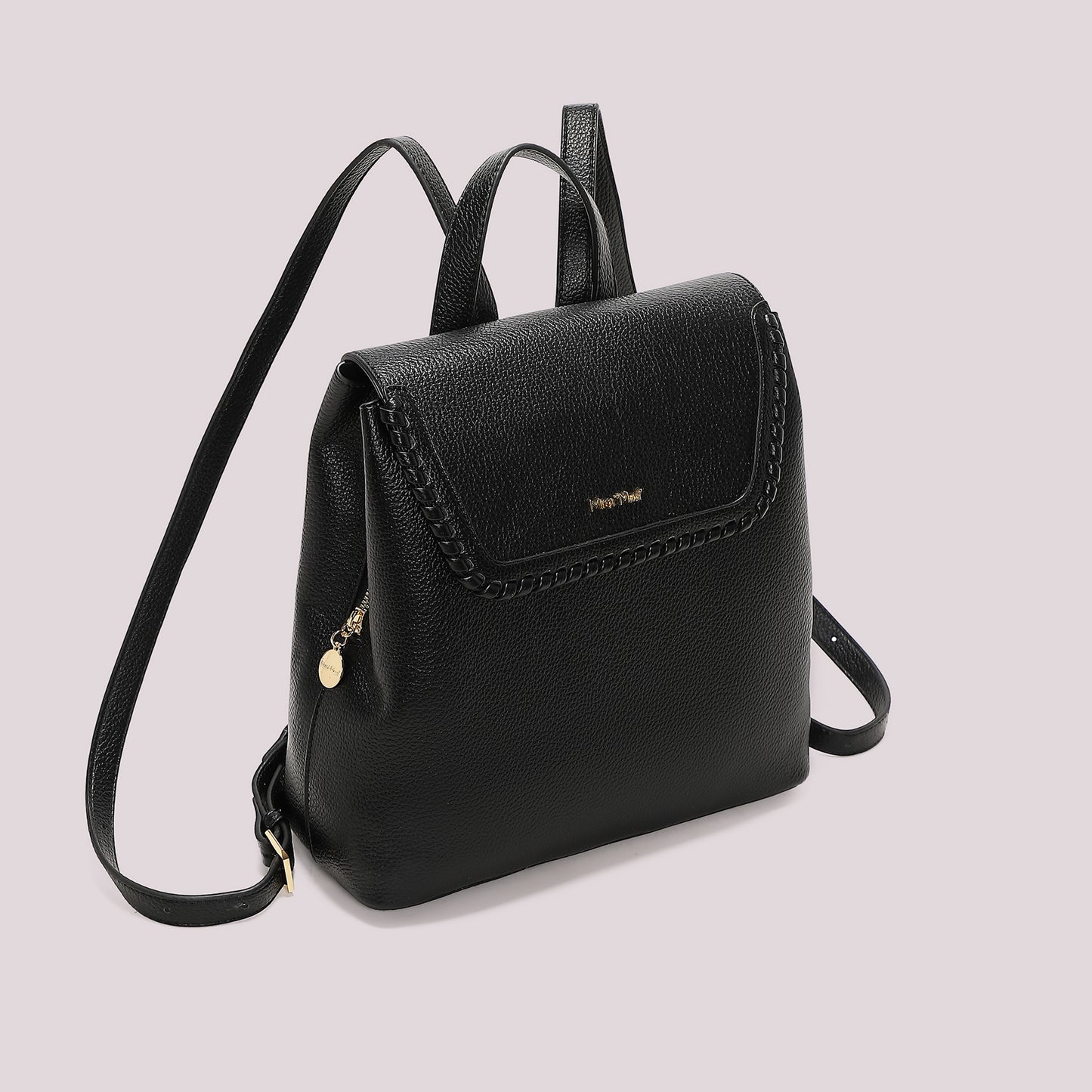 ZAINO CON BORDO INTRECCIATO