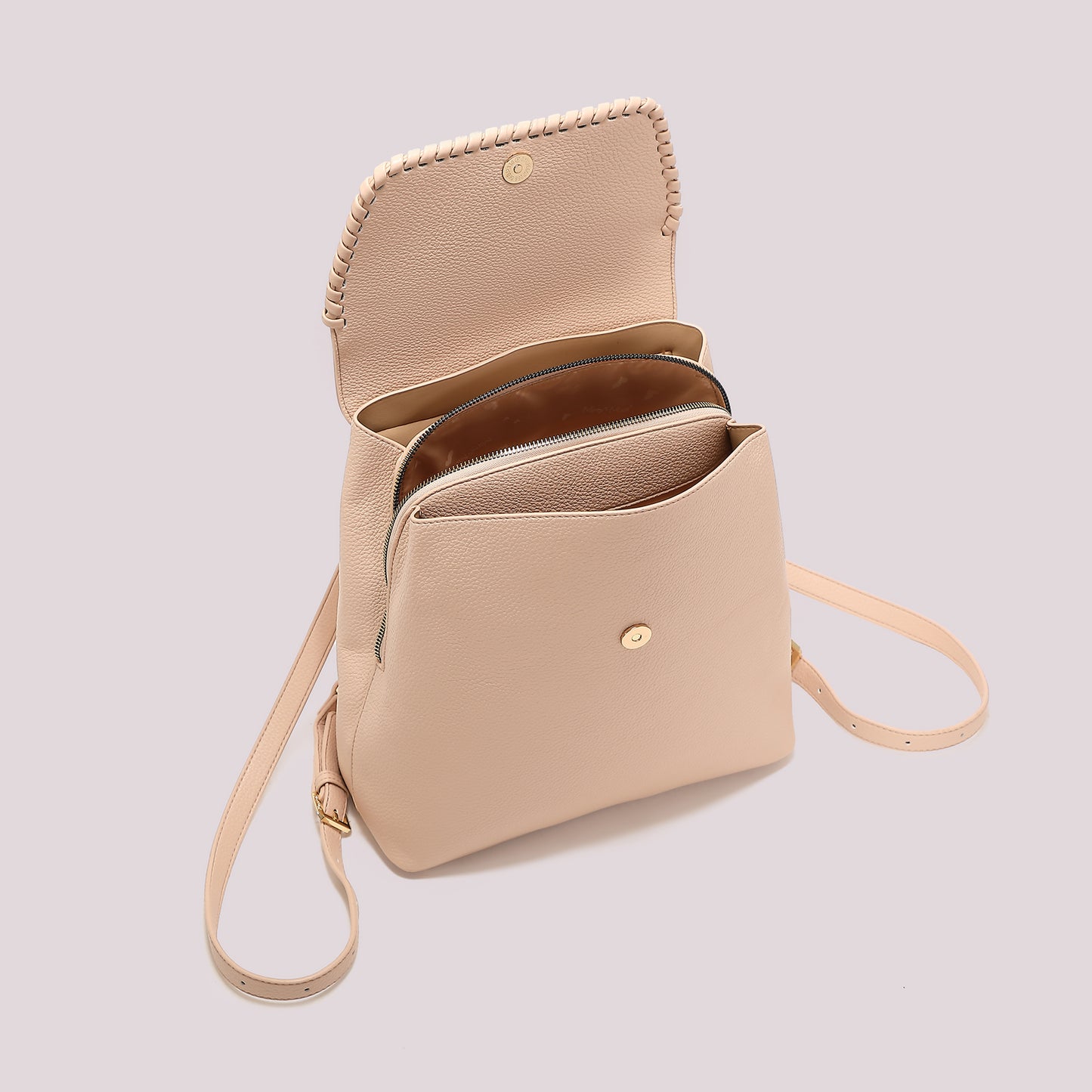 ZAINO CON BORDO INTRECCIATO