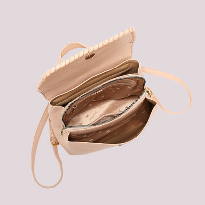 ZAINO CON BORDO INTRECCIATO