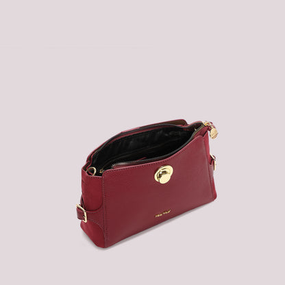BORSA A TRACOLLA CON CINTURINO AL LATO