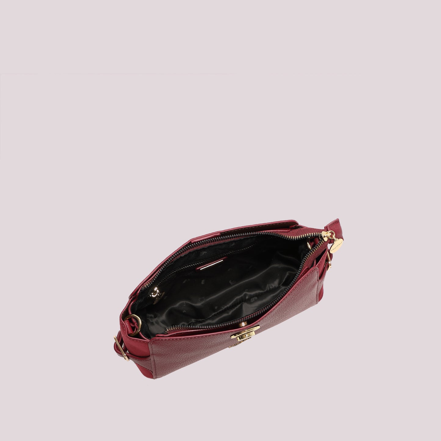 BORSA A TRACOLLA CON CINTURINO AL LATO