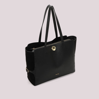 BORSA SHOPPING CON CINTURINO AL LATO