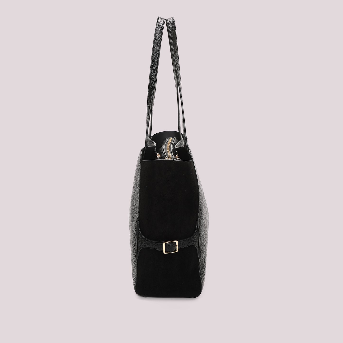BORSA SHOPPING CON CINTURINO AL LATO