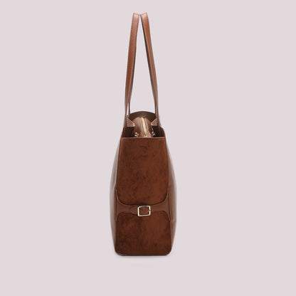 BORSA SHOPPING CON CINTURINO AL LATO