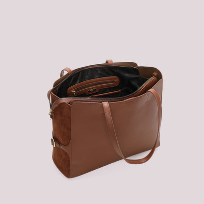 BORSA SHOPPING CON CINTURINO AL LATO
