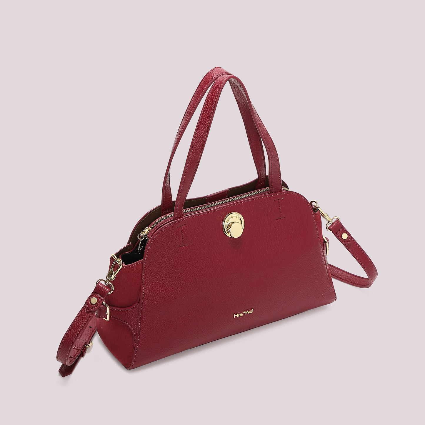 BORSA A SPALLA CON CINTURINO AL LATO