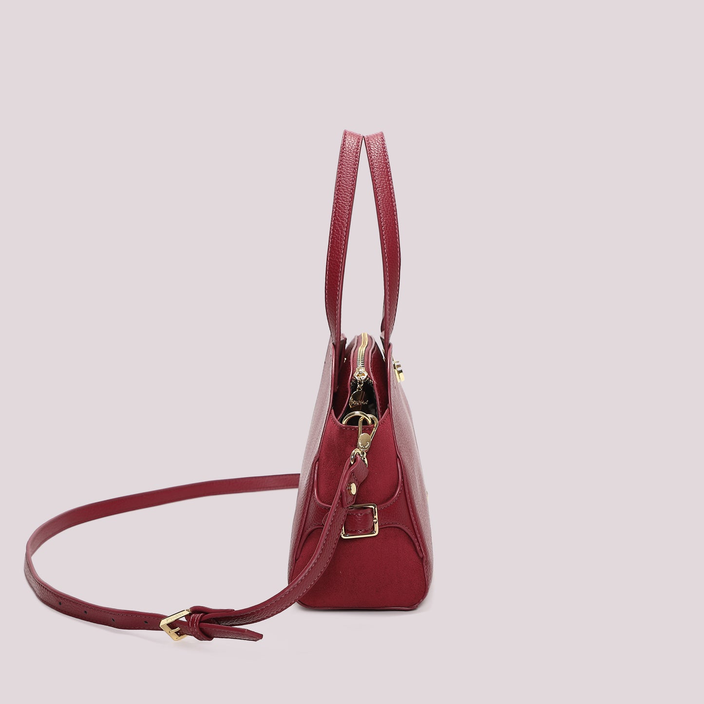 BORSA A SPALLA CON CINTURINO AL LATO