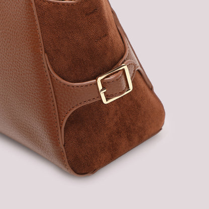 BORSA A SPALLA CON CINTURINO AL LATO