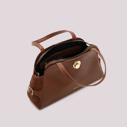 BORSA A SPALLA CON CINTURINO AL LATO