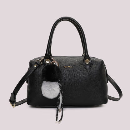 BORSA A BAULETTO CON DETTAGLIO APPESO