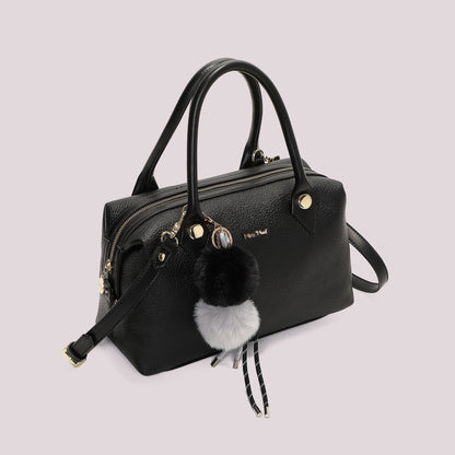 BORSA A BAULETTO CON DETTAGLIO APPESO