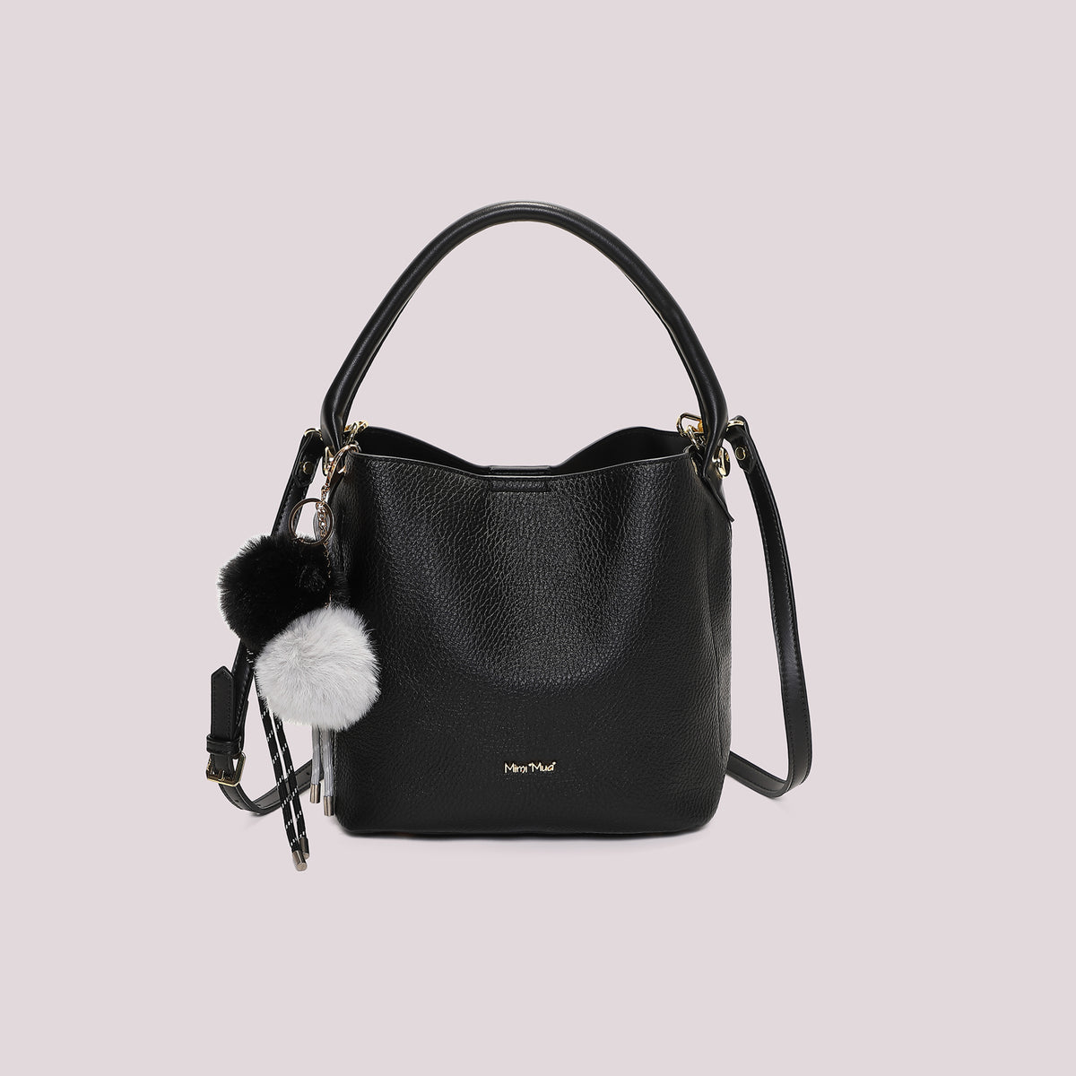 BORSA A SECCHIELLO CON DETTAGLIO APPESO