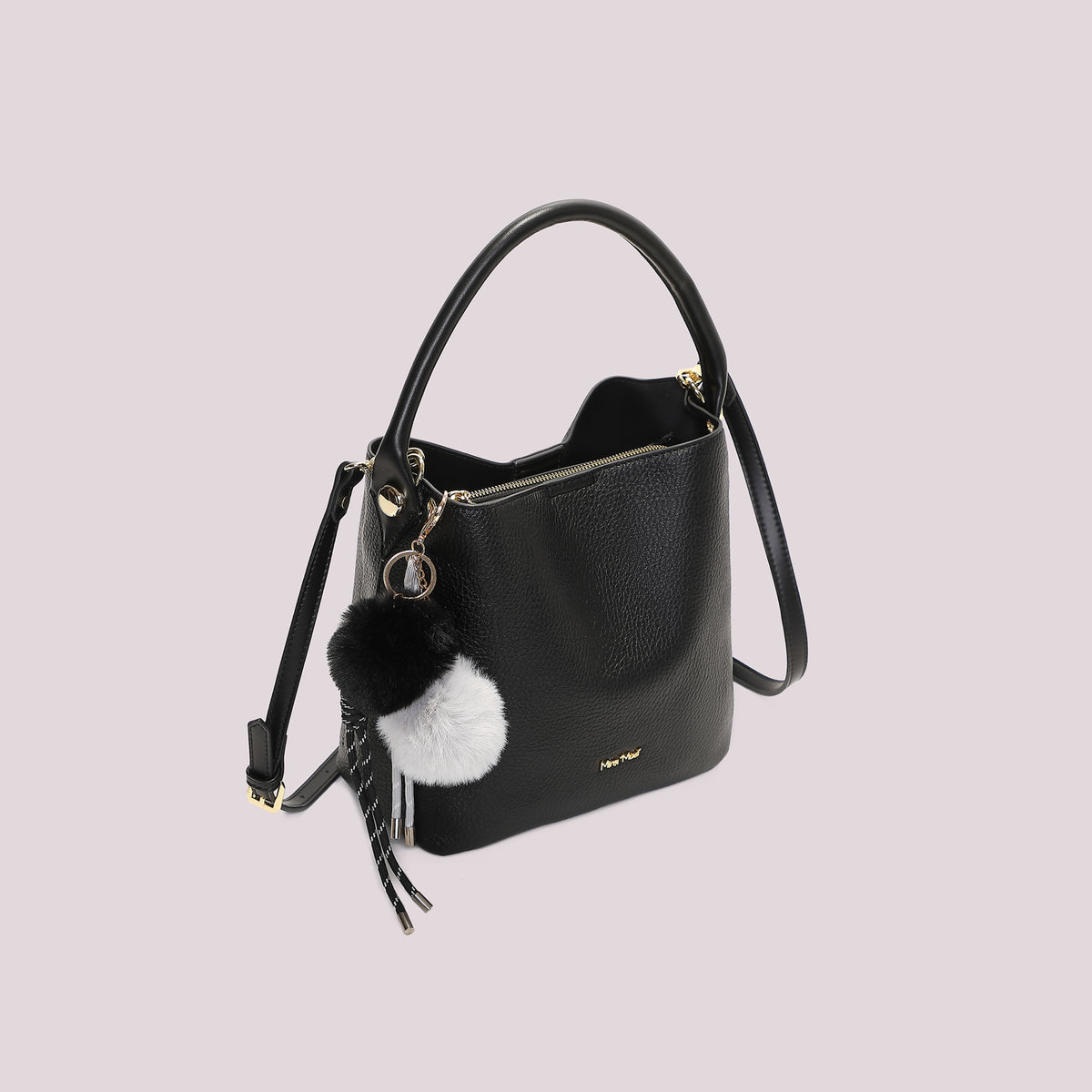 BORSA A SECCHIELLO CON DETTAGLIO APPESO