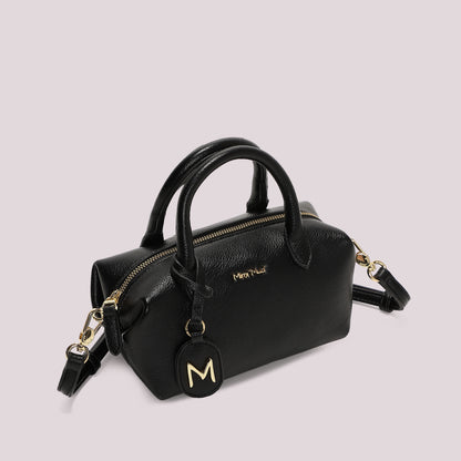 BORSA A BAULETTO PICCOLA CON TARGHETTA LOGATA