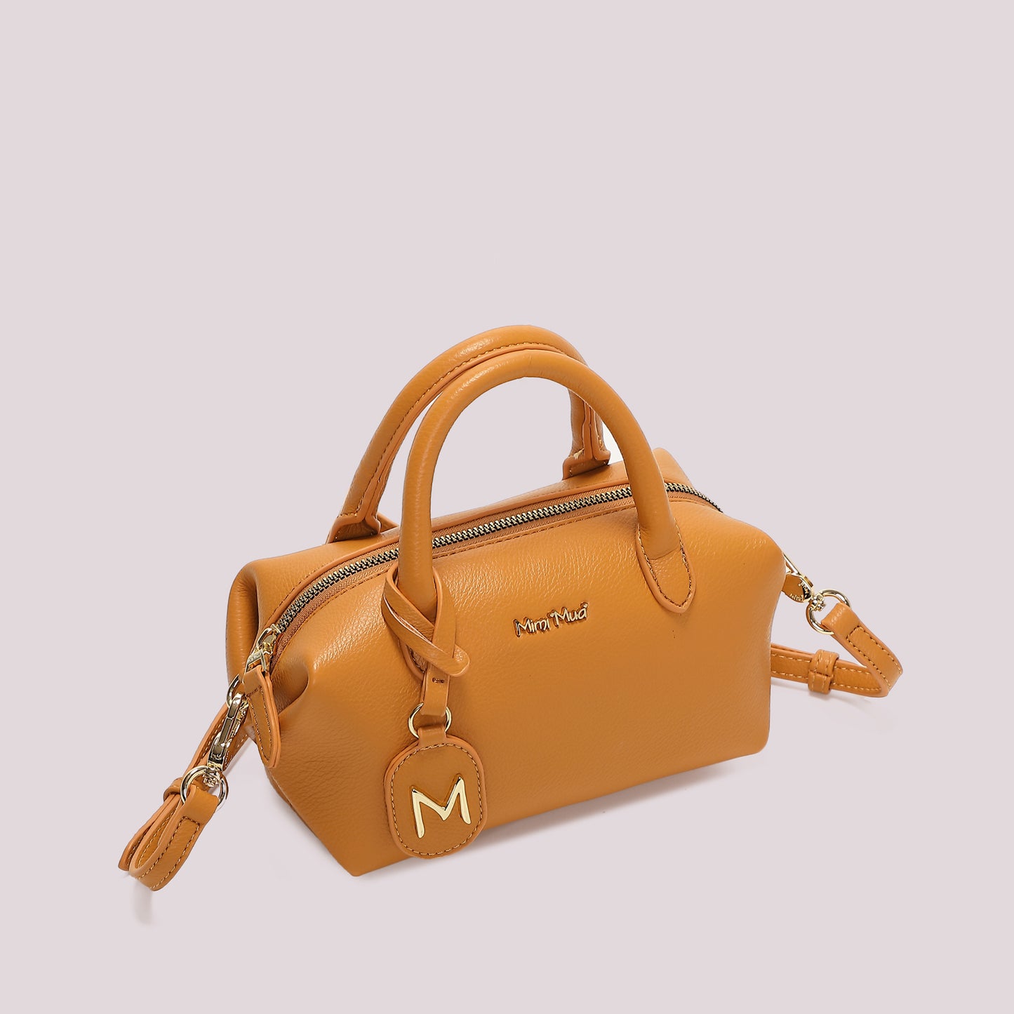 BORSA A BAULETTO PICCOLA CON TARGHETTA LOGATA