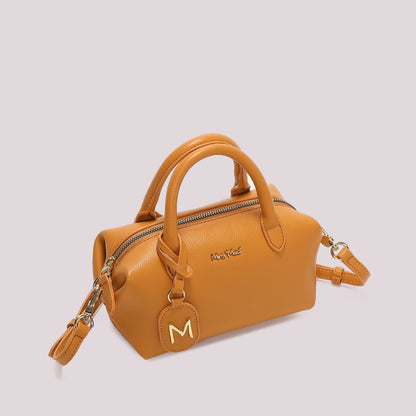 BORSA A BAULETTO PICCOLA CON TARGHETTA LOGATA