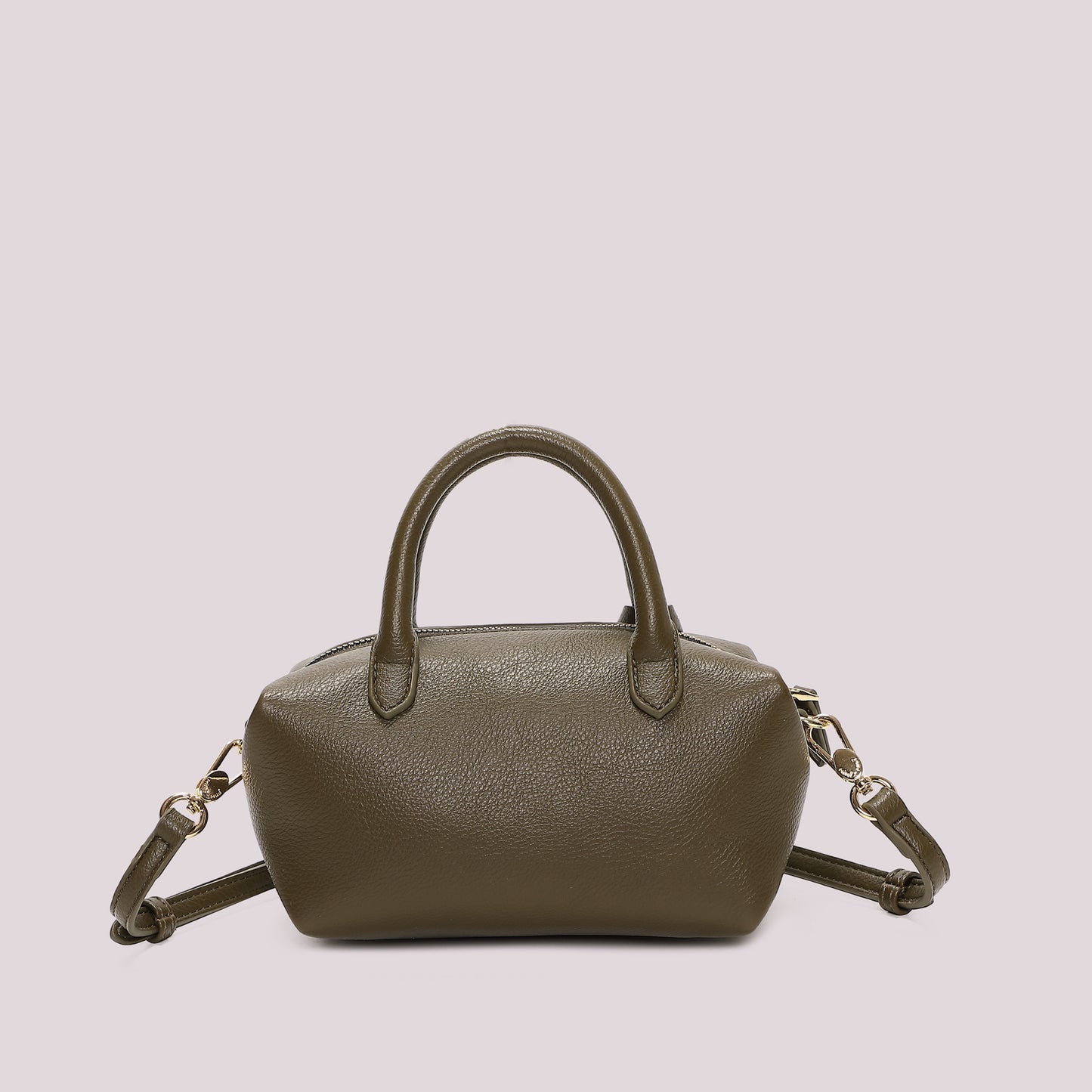 BORSA A BAULETTO PICCOLA CON TARGHETTA LOGATA