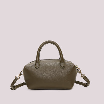 BORSA A BAULETTO PICCOLA CON TARGHETTA LOGATA