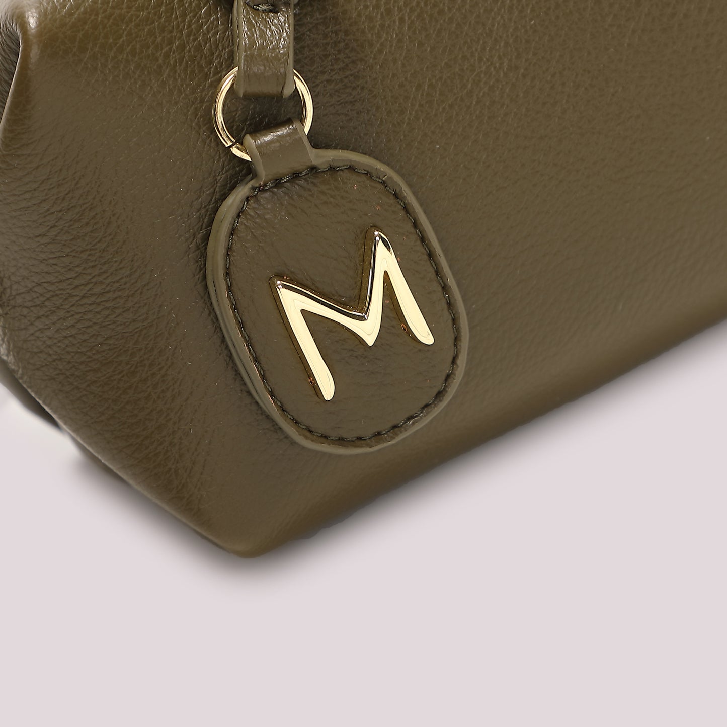 BORSA A BAULETTO PICCOLA CON TARGHETTA LOGATA