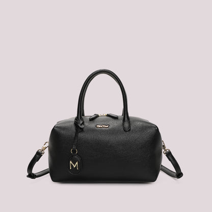 BORSA A BAULETTO MEDIA CON TARGHETTA LOGATA