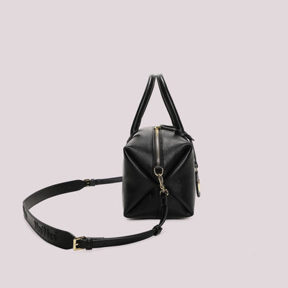 BORSA A BAULETTO MEDIA CON TARGHETTA LOGATA